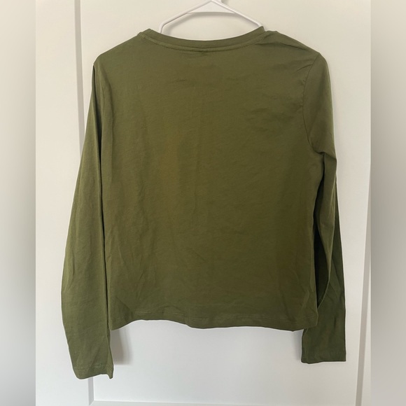 NWT - TRENDYOL Khaki Long Sleeve Tee – Size M - Picture 6 of 6